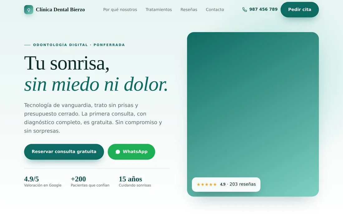 Demo web de clínica dental
